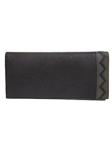 Prada Black Leather Long Wallet (Bi-Fold) (view 2)