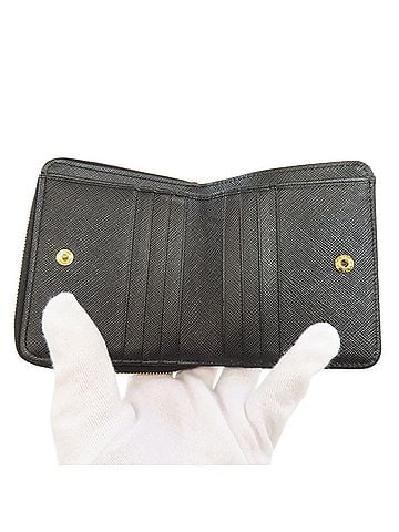 Prada Black Leather Wallet (Bi-Fold) (view 2)