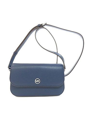 Michael Kors Navy Leather Shoulder Bag (view 1)