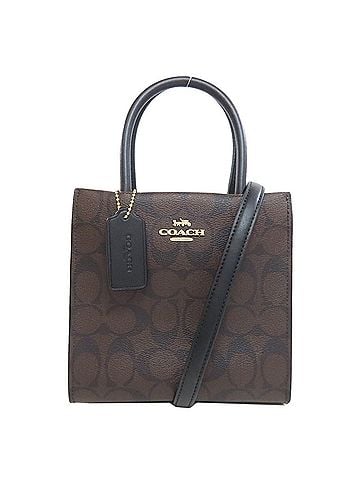 Coach Black Brown Pvc Handbag (view 1)