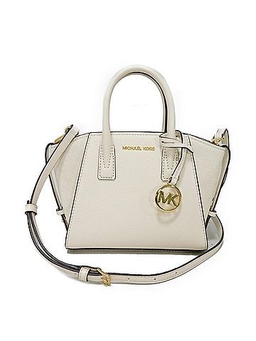 Michael Kors White Leather Handbag Shoulder Bag (view 1)