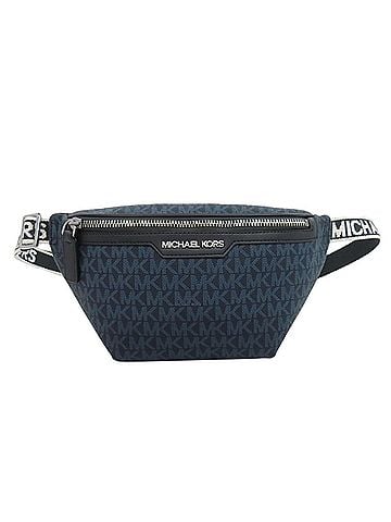 Michael Kors Black Navy Pvc Fanny Pack (view 1)