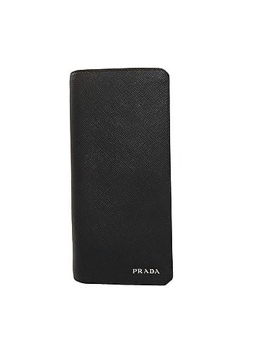 Prada Black Leather Long Wallet (Bi-Fold) (view 1)