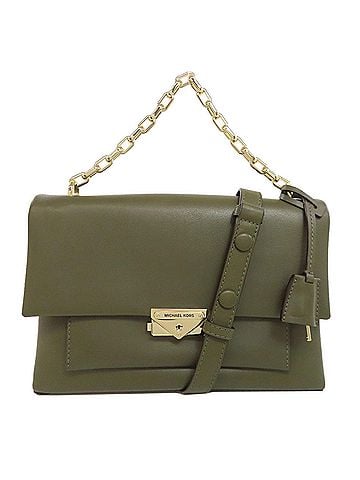 Michael Kors Khaki Leather Handbag (view 1)