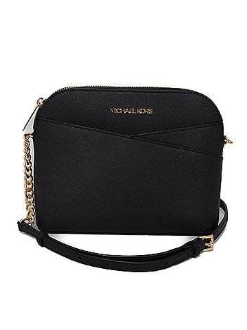 Michael Kors Black Leather Shoulder Bag (view 1)