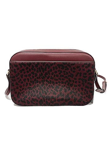 Michael Kors Wine Leather Shoulder Bag (view 2)
