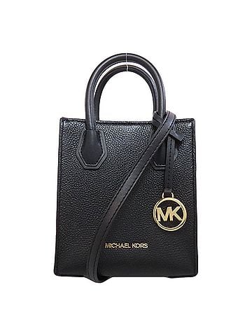 Michael Kors Black Leather Handbag (view 1)