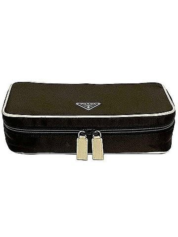 Prada Brown Satin Pouch (view 1)