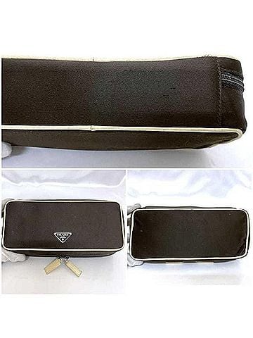 Prada Brown Satin Pouch (view 2)