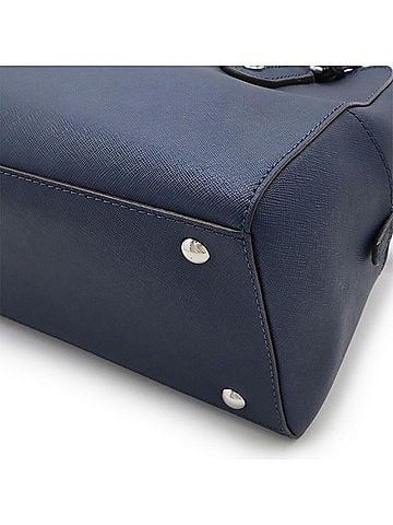 Michael Kors Navy Leather Handbag Shoulder Bag (view 2)