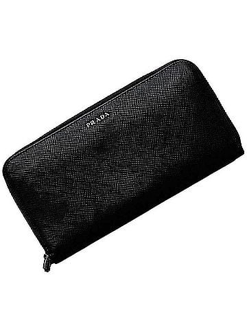 Prada Black Nero Leather Long Wallet (Bi-Fold) (view 1)