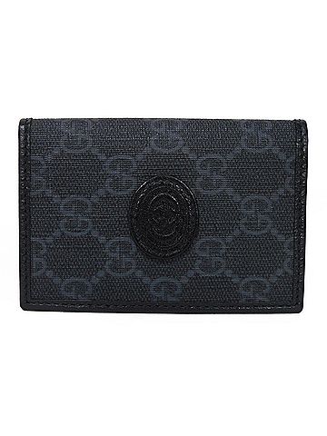 Gucci Black Gg Supreme Leather Card Case (view 1)