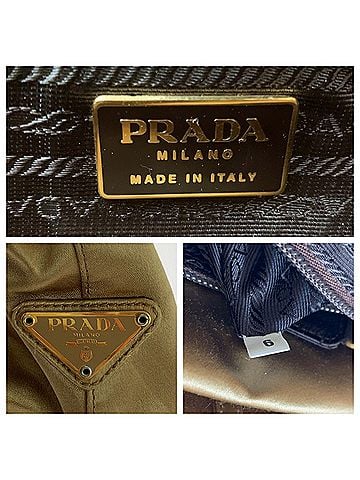Prada Gold Satin Handbag (view 2)