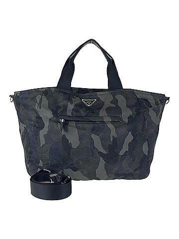 Prada Khaki Nylon Shoulder Bag Tote Bag (view 1)