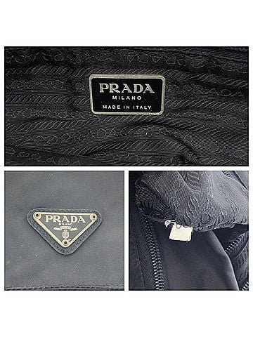Prada Black Nylon Messenger Bag Shoulder Bag (view 2)