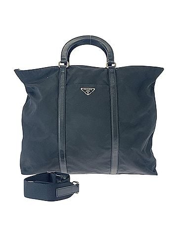 Prada Black Nylon Shoulder Bag Tote Bag (view 1)
