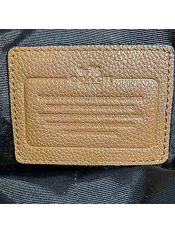 Coach Camel Leather Briefcase Tote Bag (view 2)