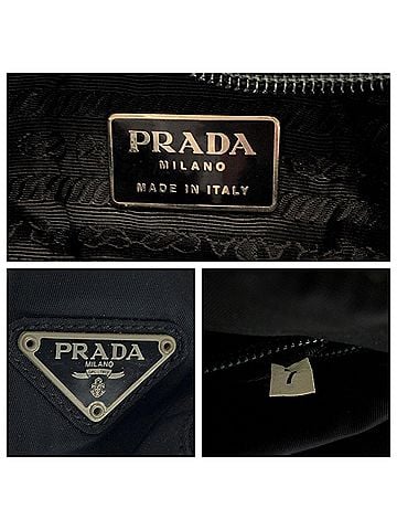 Prada Black Nylon Shoulder Bag (view 2)