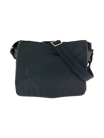 Prada Black Nylon Messenger Bag Shoulder Bag (view 1)