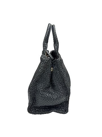 Prada Navy Leather Handbag Shoulder Bag (view 2)