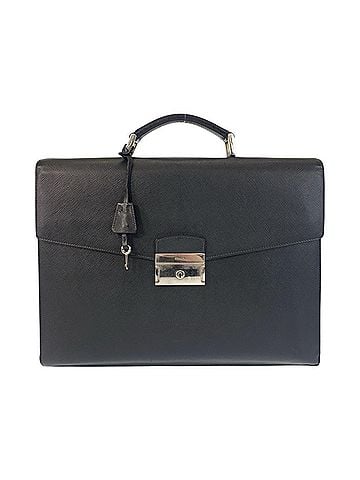 Prada Black Leather Briefcase (view 1)