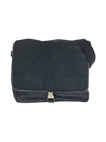 Prada Black Nylon Messenger Bag Shoulder Bag (view 1)