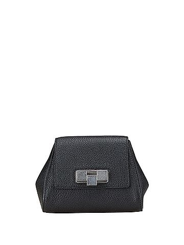 Bottega Veneta Black Leather Clutch Bag (view 1)
