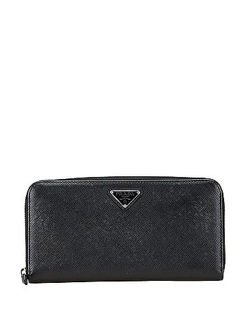 Prada Black Leather Long Wallet (Bi-Fold) (view 1)