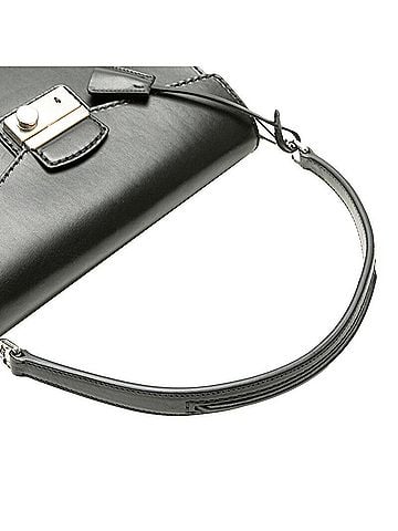 Prada Black Leather Handbag Shoulder Bag (view 2)