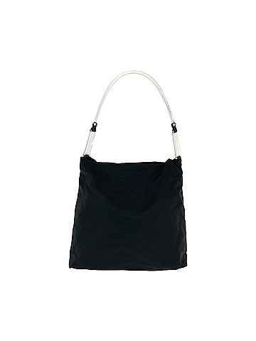 Prada Black Clear Nylon Shoulder Bag (view 1)