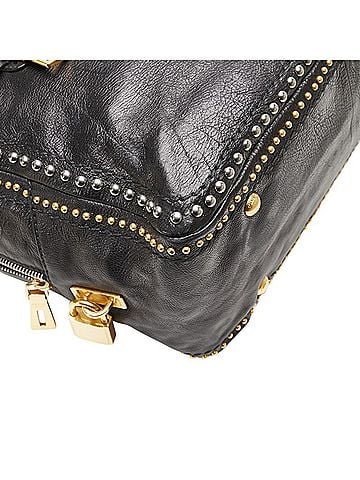 Prada Black Leather Handbag Shoulder Bag (view 2)