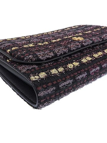 Tory Burch Multi-Color Tweed Chain/Shoulder Wallet (view 2)