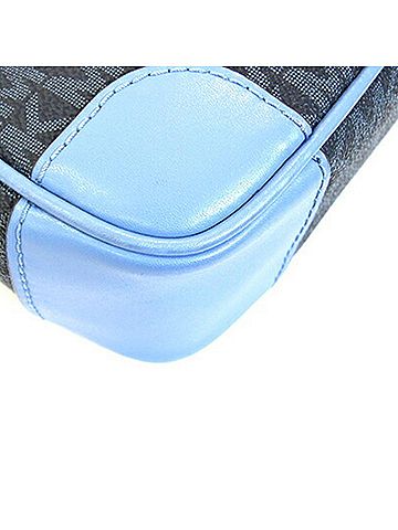 Michael Kors Blue Pvc Leather Handbag Shoulder Bag (view 2)