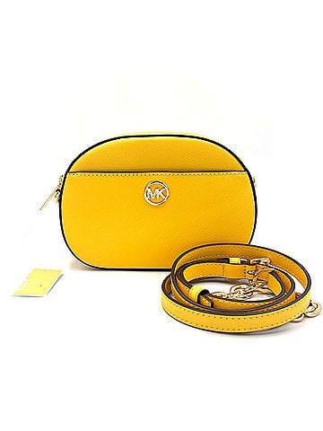 Michael Kors Yellow Leather Shoulder Bag (view 1)