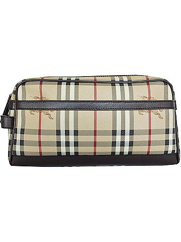 Burberry Beige Multi-Color Pvc Leather Clutch Bag (view 1)