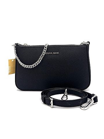 Michael Kors Black Leather Shoulder Bag (view 1)