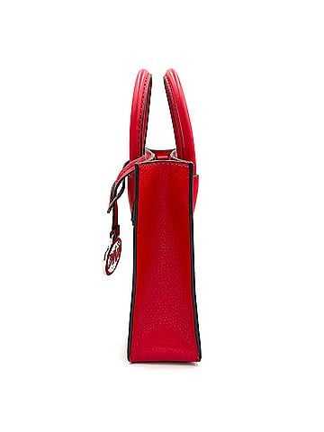Michael Kors Red Color Leather Shoulder Bag (view 2)