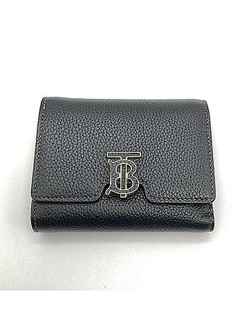 Burberry Black Leather Wallet (Tri-Fold) (view 1)