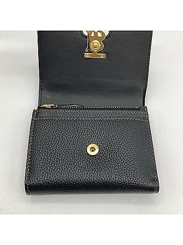 Burberry Black Leather Wallet (Tri-Fold) (view 2)