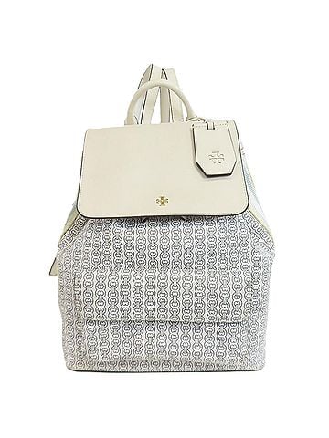 Tory Burch Blue White Pvc Backpack (view 1)