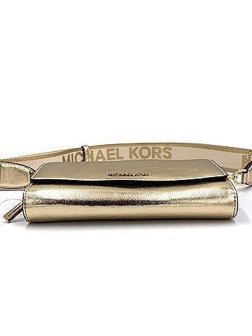 Michael Kors Gold Leather Chain/Shoulder Wallet (view 2)