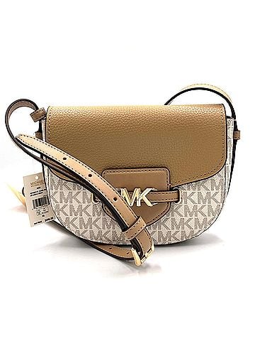 Michael Kors Camel Leather Shoulder Bag (view 1)