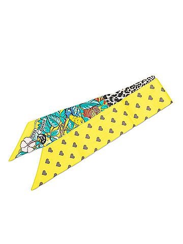 Hermès Beige Multi-Color Yellow Silk Scarf (view 1)