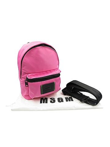 MSGM Pink Nylon Shoulder Bag (view 2)