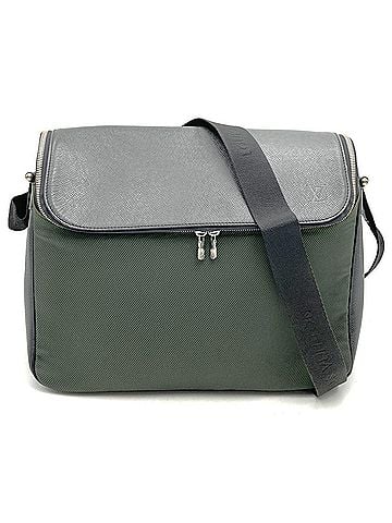 Louis Vuitton Green Khaki Taiga Leather Shoulder Bag (view 1)
