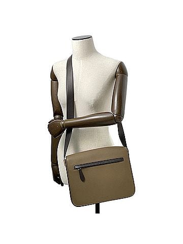 Burberry Brown Leather Messenger Bag Shoulder Bag (view 2)