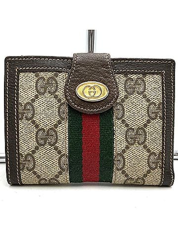 Gucci Brown Gg Supreme Leather Wallet (Bi-Fold) (view 1)