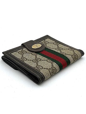 Gucci Brown Gg Supreme Leather Wallet (Bi-Fold) (view 2)