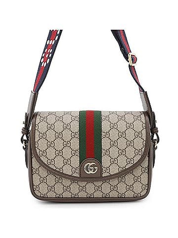 Gucci Beige Gg Supreme Leather Shoulder Bag (view 1)