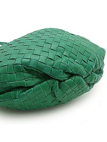 Bottega Veneta Green Intrecciato Pochette Shoulder Bag (view 2)